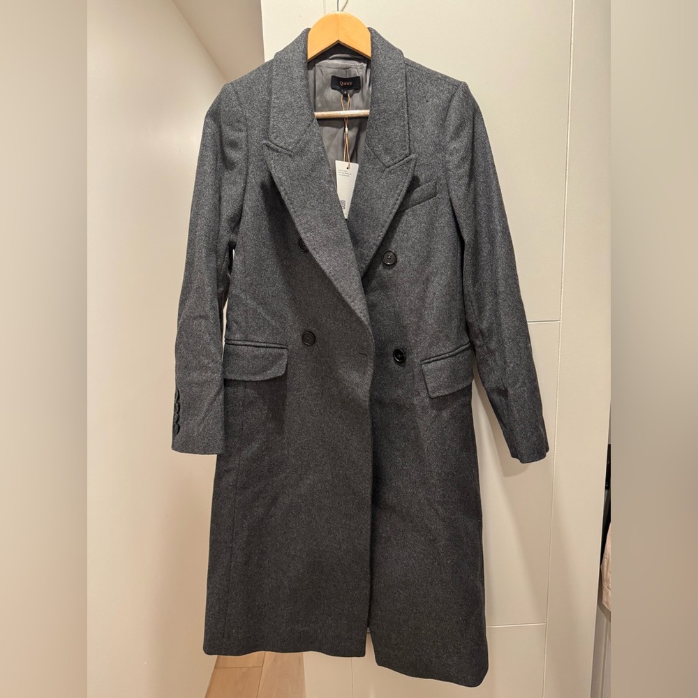 Quince Small Italian wool double breasted coat